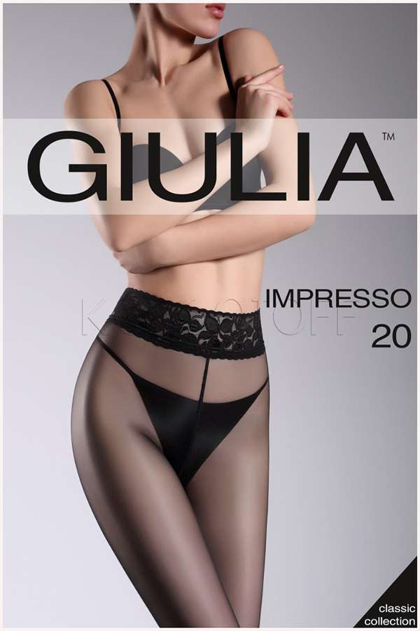 Колготки з силіконовим поясом GIULIA Impresso 20